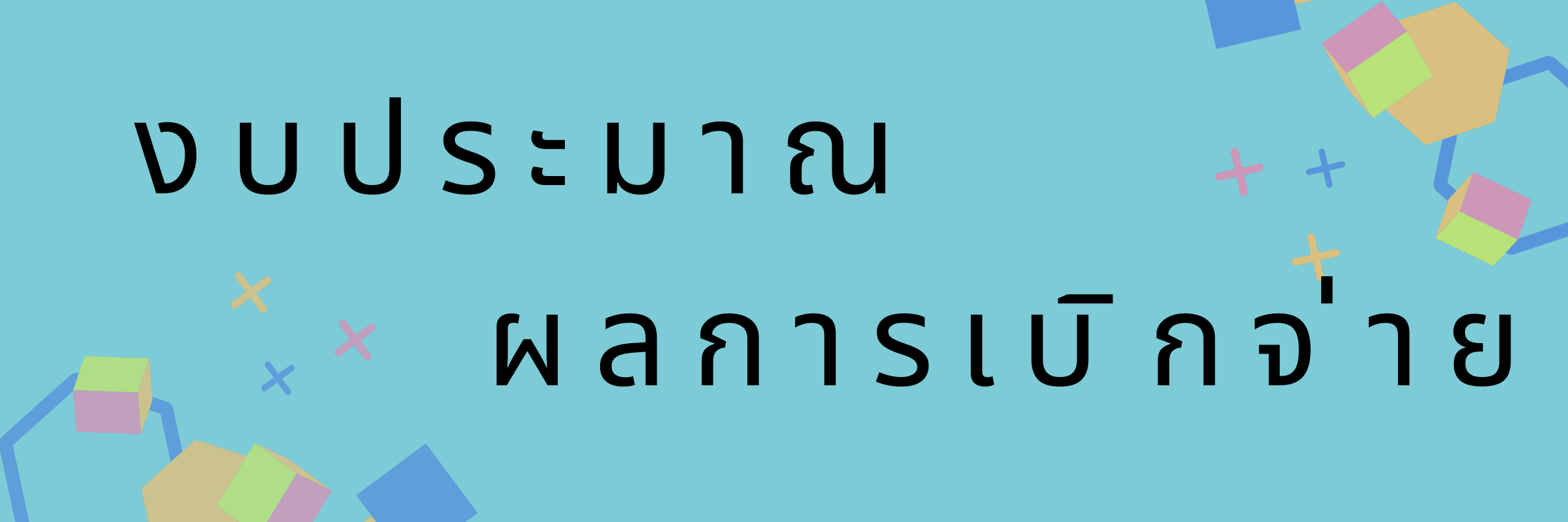 งบประมาณ ผลการเบิกจ่าย