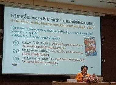 เข้าร่วมประชุมเชิงปฏิบัติการเพื่อเผยแพร่แผนปฏิบัติการระดับชาติว่าด้วยธุรกิจกับสิทธิมนุษยชน ระยะที่ 2 ... พารามิเตอร์รูปภาพ 3