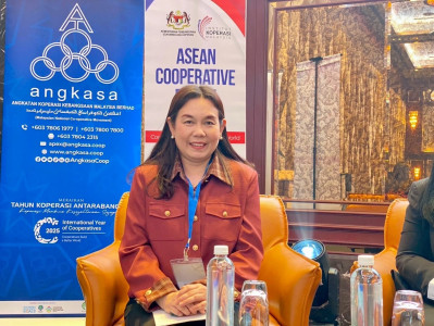เข้าร่วมการเสวนาและบรรยายแลกเปลี่ยนด้านการส่งเสริมและพัฒนาสหกรณ์ ในหัวข้อ stronger together ... พารามิเตอร์รูปภาพ 1