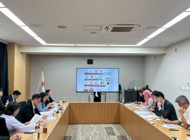 ประชุมการดำเนินโครงการฝึกงานผู้นำเยาวชนเกษตรไทยในประเทศญี่ปุ่น ประจำปี 2568 (รุ่นที่ 43) ร่วมกับนายทาคาชิ โยชิคาวะ (Mr.Takashi Yoshikawa) ผู้อำนวยการบริหารสภาการแลกเปลี่ยนด้านการเกษตรแห่งประเทศญี่ปุ่น (JAEC) ... พารามิเตอร์รูปภาพ 1